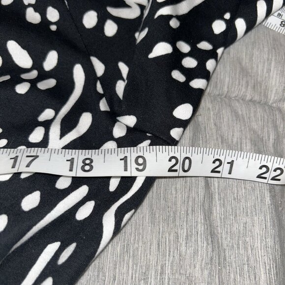 DVF Diane Von Furstenberg x Target Black Sea Spots Long Sleeve Wrap Dress XL - Picture 7 of 8